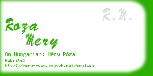 roza mery business card